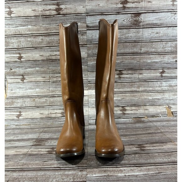 Frye Melissa Leather Riding Boots Shoes size 7.5 color brown brand new mspr $345 - Picture 2 of 9